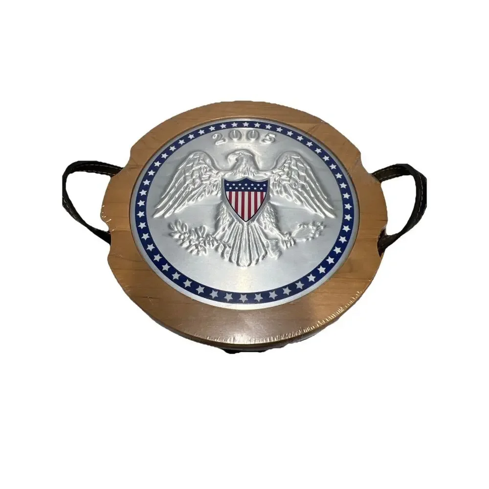 2005 Longaberger Inaugural Basket w/Lid & Tie-On 7.25
